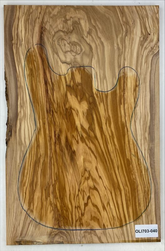 Top Olive Wood  1-pc. 12 mm Unique Piece #040